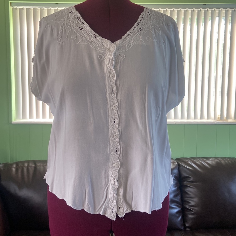Vtg floral blouse